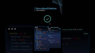 How to make Download Button with Animation 🔥😍🧑‍💻 #shorts #coding