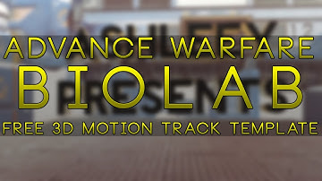 Advance Warfare | Biolab | C4D 3D Motion Track Template | FREE DOWNLOAD