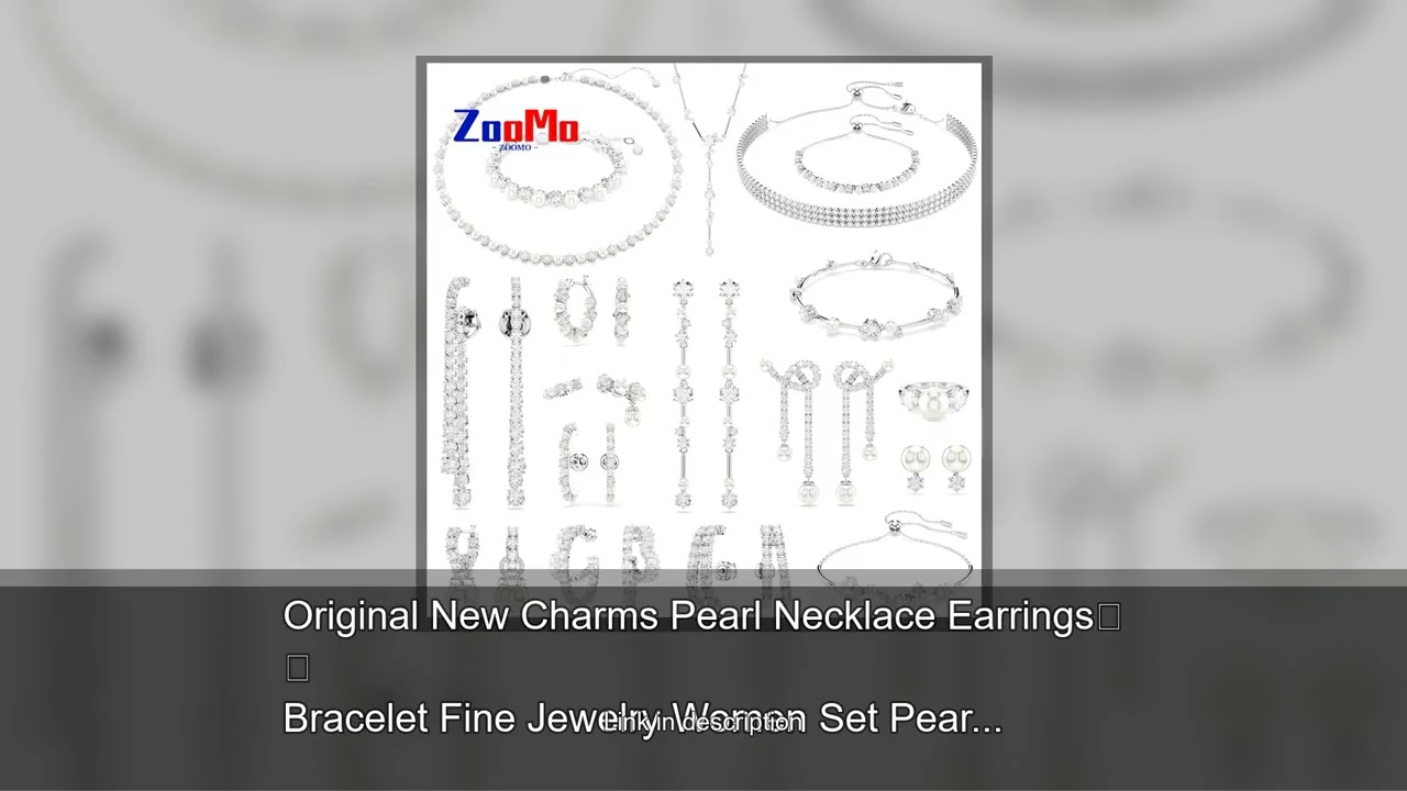 Original New Charms Pearl Necklace Earrings Bracelet Fine Jewelry Women Set Pearl Y Necklace fo