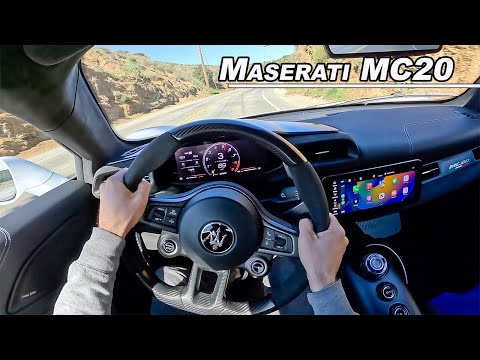 mc22純マフ改 概要欄に動画URLあり Driving The 2022 Maserati MC20 - The Last Terrifying Old School