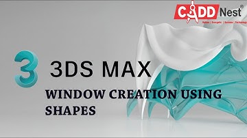 WINDOW CREATION USING SHAPES IN 3DSMAX - HINDI