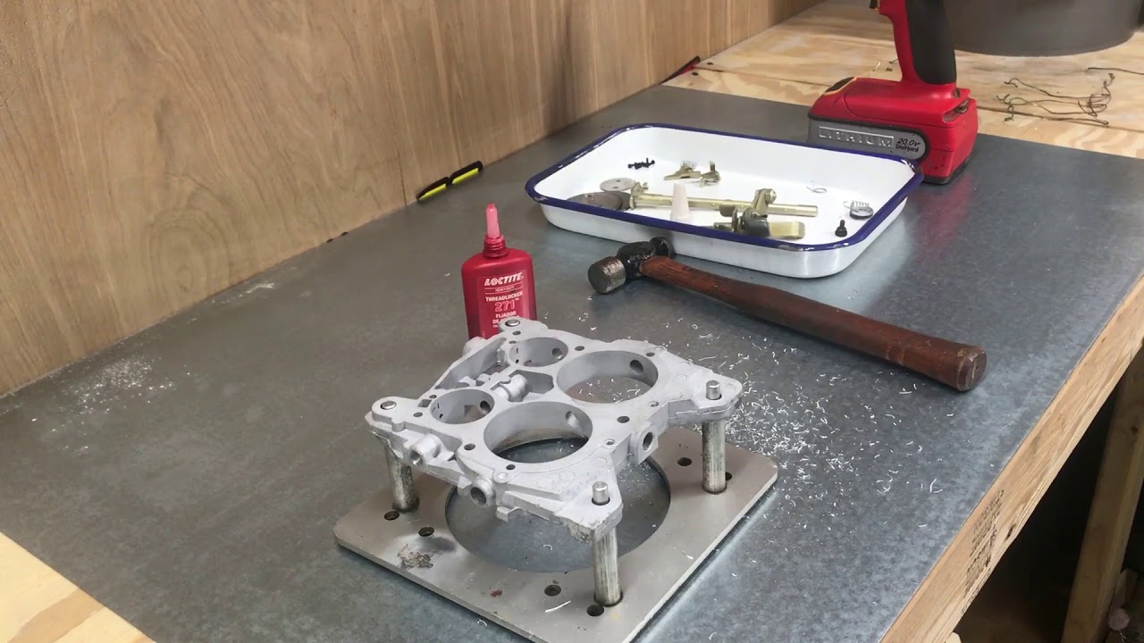 How to install baseplate bushings on Quadrajet YouTube