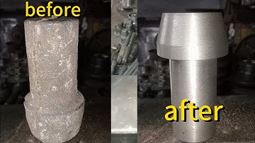 how to make headstock button part of lathe machine Hi class lathe machine #technology #hardwork