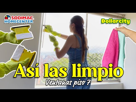 Limpieza de ventanas sin riesgos de caída #dollarcity #homecenter | Día de SOL