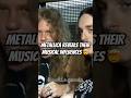 James Hetfield &amp; Cliff Burton Reveal Metallica’s Influences🔥🤟#metal #metallica #shorts