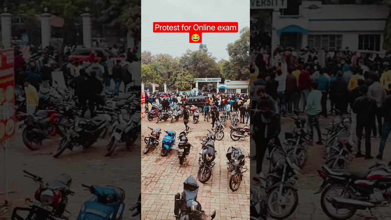 Protest for Online exam in university 😂