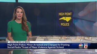 High Point police charge juvenile for posting threat on social media