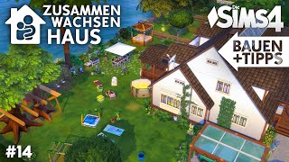Garten fürs Familienhaus bauen | Die Sims 4 Zusammen wachsen Haus Let's Build + Tipps #14