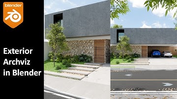 Exterior Archviz in Blender | Realistic Architectural Visualization Tutorial