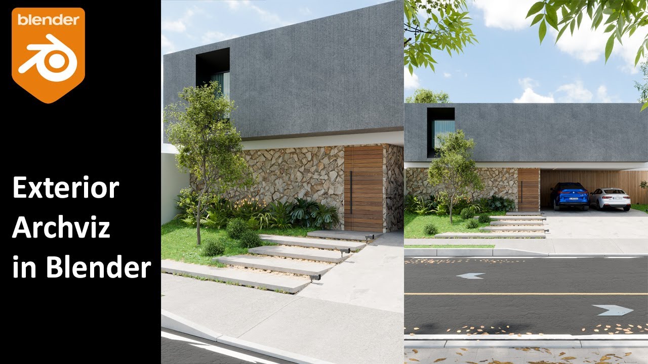 Exterior Archviz in Blender | Realistic Architectural Visualization Tutorial
