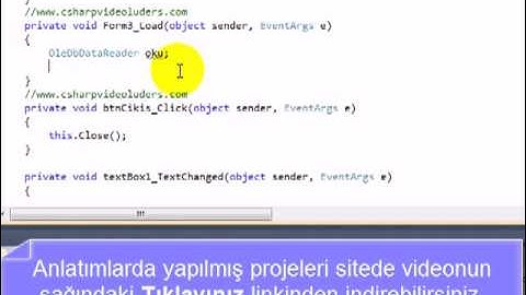 Veri Tabanındaki Bilgiyi ComboBox