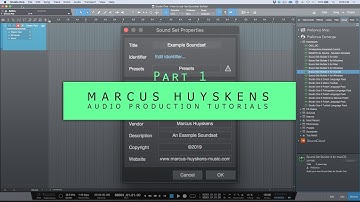 Working With The Sound Set Builder In PreSonus Studio One - Part 1