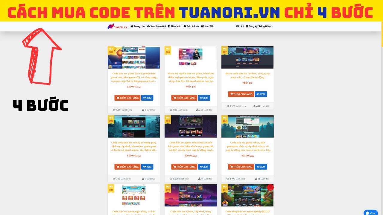 [A-Z] HƯỚNG DẪN MUA CODE, DOWNLOAD CODE TRÊN TUANORI.VN VÀ CÁCH UP CODE ...