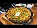 Roasted Spiral Potatoes and Bacon in Cast Iron (4K) | The Potato Flower