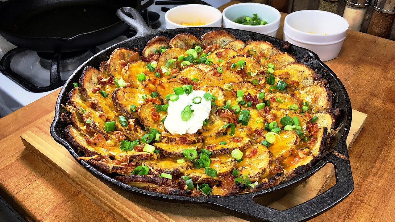 Cast Iron Skillet Oven Roasted Potatoes - JJ & Stefanie