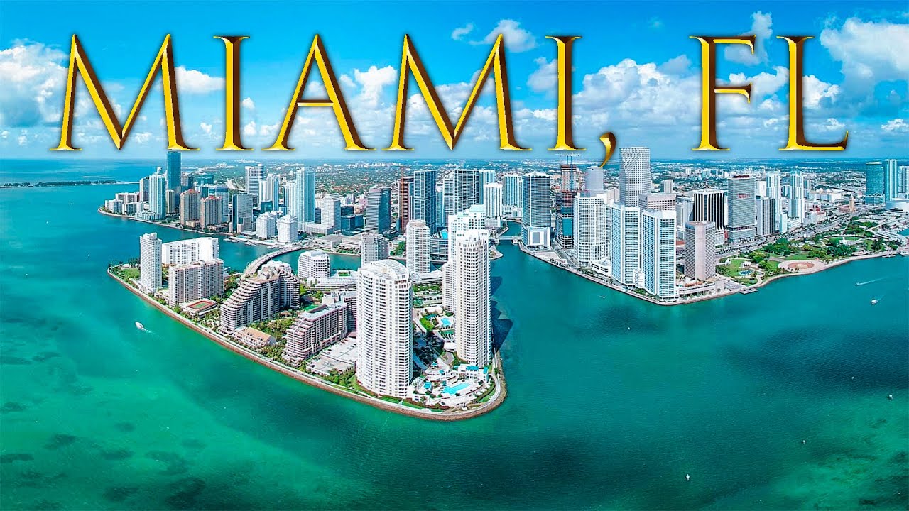 Miami, Florida Drone Flyover | TOUR | Relaxing