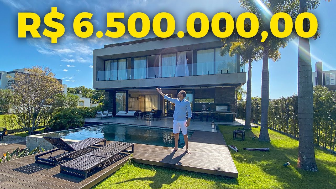MANSÃO CINEMATOGRÁFICA DE R$6.500.000,00 LUXUOSA COM CAMPO DE GOLF E LAGO PRIVATIVO