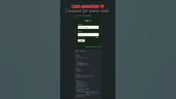 Animated Login Form 💻🔥 | UI Design Shorts #shorts #shortsfeed