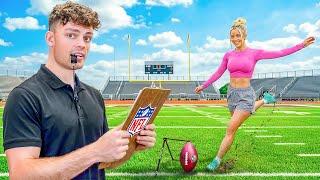 I TAUGHT HER HOW TO KICK FIELD GOALS (SHE'S GOING TO THE NFL!)
