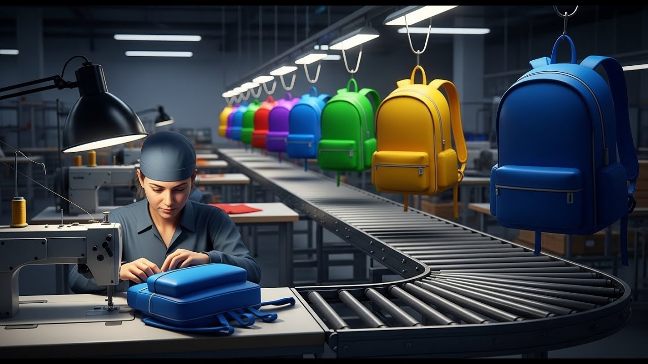 Inside School Bag Factory | How Backpacks Are Made | Mass Production Process