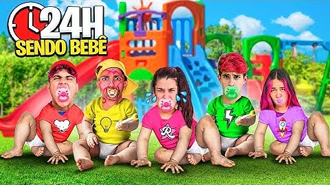 PASSAMOS 24 HORAS SENDO UM BEBÊ *conseguimos?