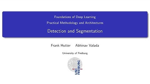 09.06 Detection and Segmentation