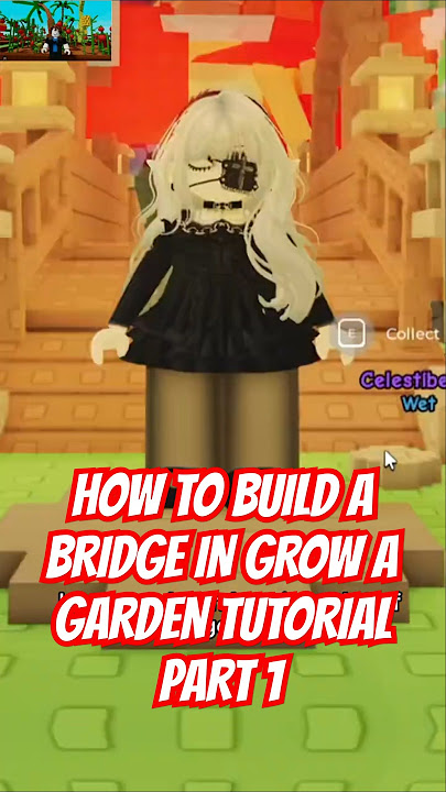 How to Build a Bridge in Grow a Garden Roblox Tutorial #roblox #shorts #gaming