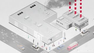 2.5D Explainer video narrating how Camfil Solution’s is helping to combat air pollution