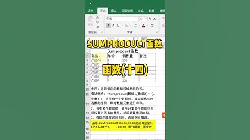 Excel函数教學14：Sumproduct函数详解，超好用，超乎你想象。Excel教學Excel tutorial excel技巧Excel演示教学. #Shorts