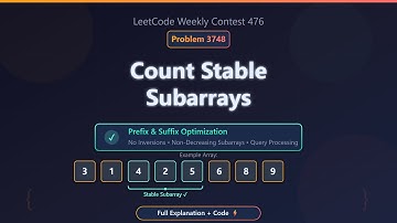 LeetCode Weekly Contest 476: Problem 3748 – Count Stable Subarrays