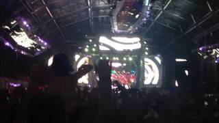 Steve Aoki performing Boneless and throwing cake at EDC June 20 2014