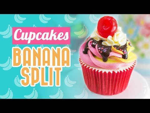 CUPCAKES BANANA SPLIT | Combinación de sabores deliciosa | Quiero Cupcakes!