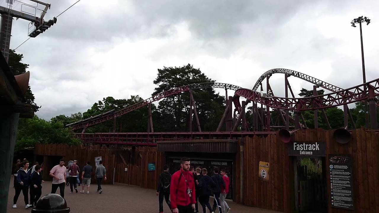 Rita Roller Coaster At Alton Towers Resort, Alton, 2 July 2016 - YouTube