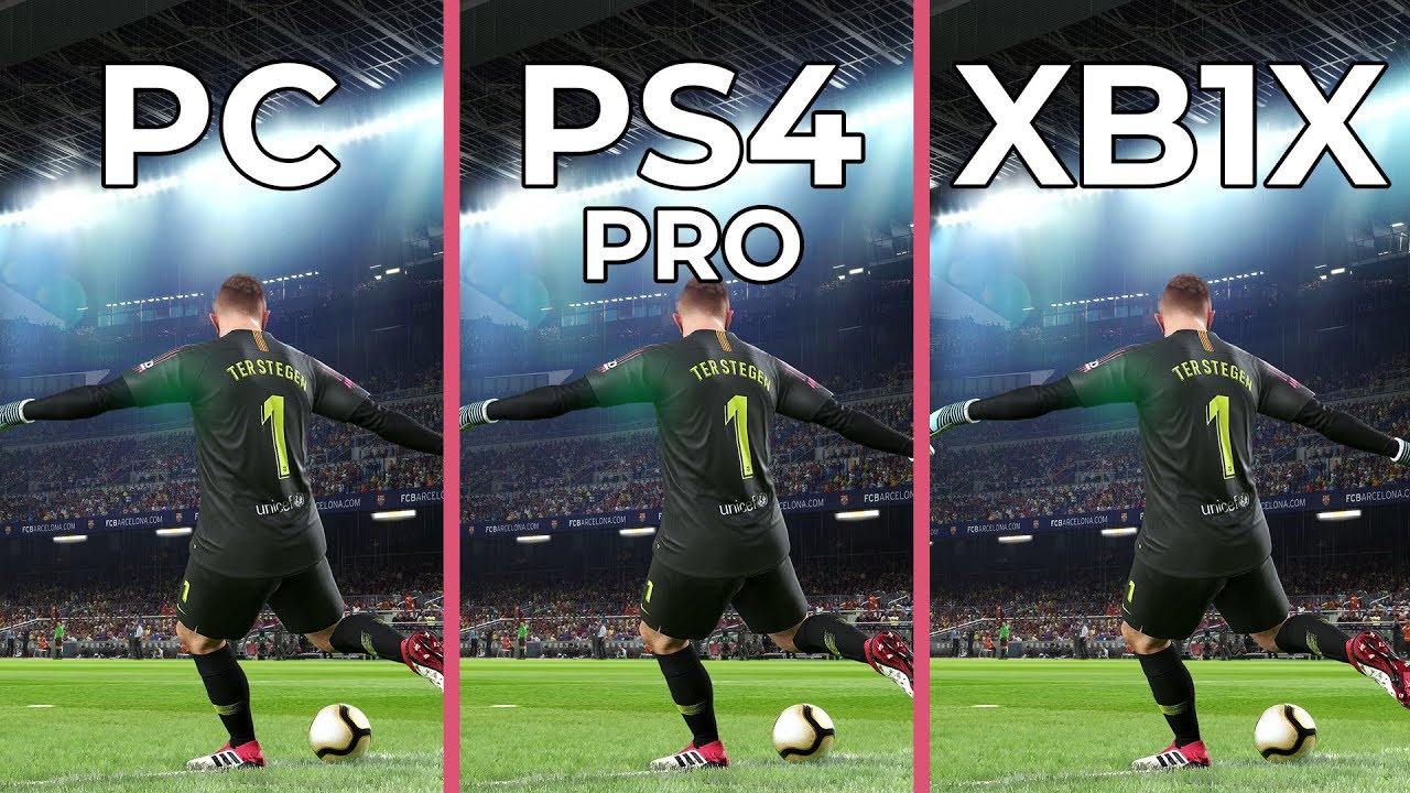 Universiteit Vruchtbaar Rubber 4K] PES 2019 – PC 4K vs. PS4 Pro vs. Xbox One X Graphics Comparison DEMO -  YouTube