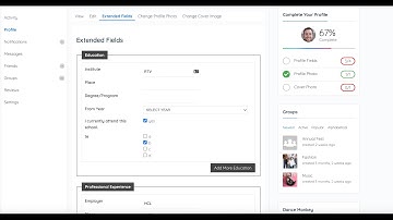 Frontend new profile fields and field groups and edit options - BuddyPress Member Profile Pro