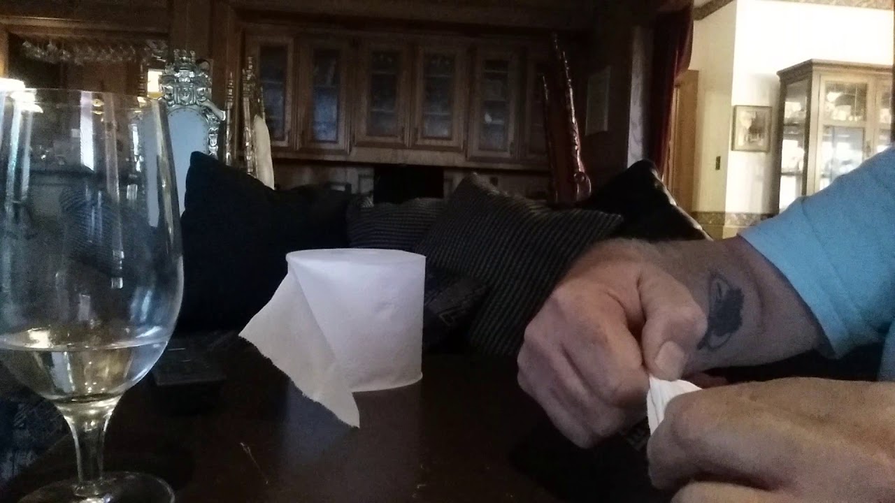 Toilet paper fan fold YouTube