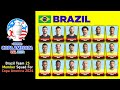 Brazil official squad without neymar jr for copa america 2024 usa  brazil football team