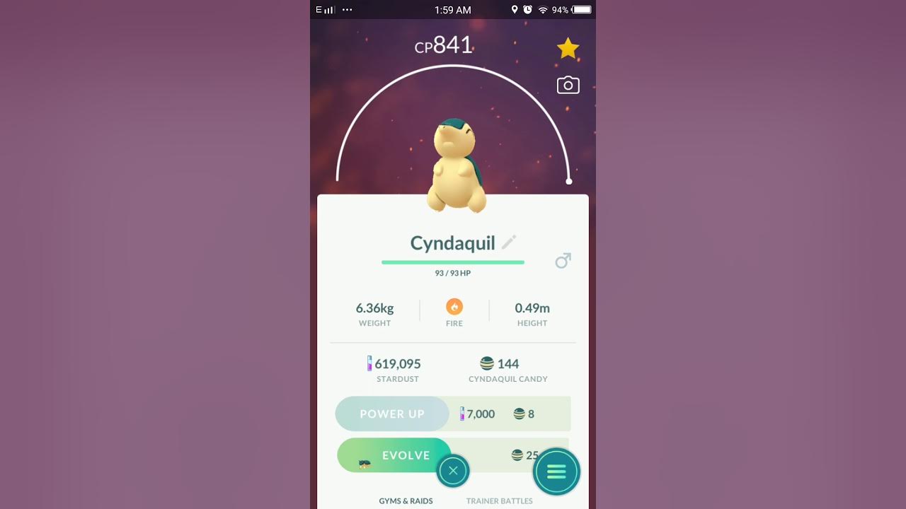 Cyndaquil evolution Highest CP Pokemon Go YouTube
