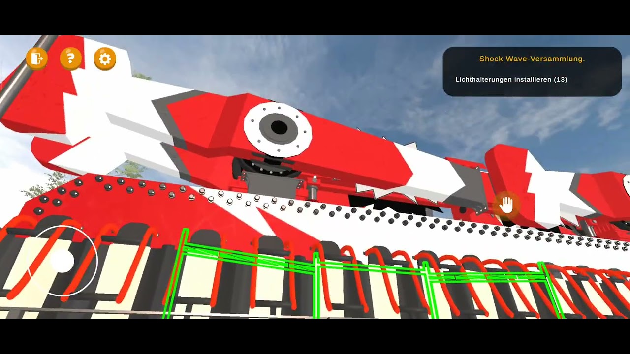 Mass Ride Simulator App Kirmes Fahrgeschäfte Steuern & Aufbauen in 3D App Spiel Game Shock Wave Aufb