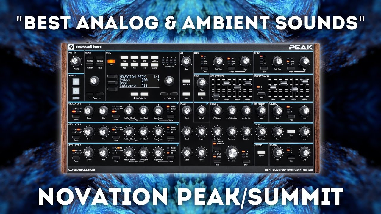 Novation Peak/Summit - "Best Analog & Ambient Sounds" 128 Presets