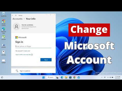How to Change Microsoft Account in Windows 11