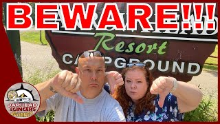 Jaw Jacking Avoid Arrowhead Resort WI Dells If You Like Sites With Correct Hookups And A Level RV
