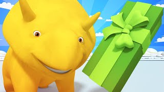 Educational cartoon - CHRISTMAS - Dinner for six! - Learn with Dino | Learning Videos for Children