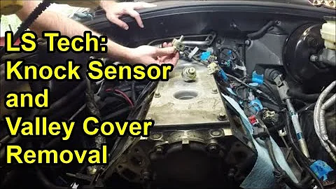 LS1 Tech:  Knock Sensor and Valley Cover Removal