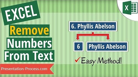 How to Remove Numbers from Text Strings in Excel (Easy!)