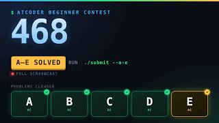 Atcoder beginner contest 468