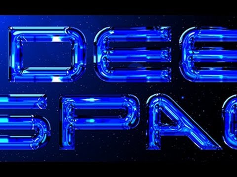 Photoshop Tutorial: How to Make Gleaming, Metallic or Glassy Text Effect in Deep Space