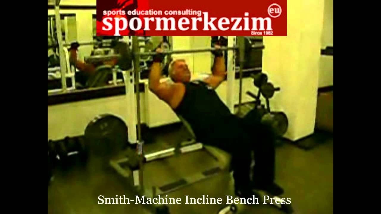 Chest - Smith Machine Incline Bench Press - YouTube