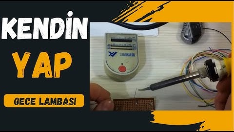 Renk Değiştiren Abajur Yapımı 3 Volt Pille Çalışır