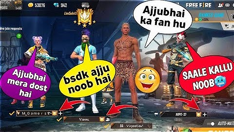 3 grandmaster player call me noob 😡 i challenge for 1v3 custom room | call ajjubhai noob